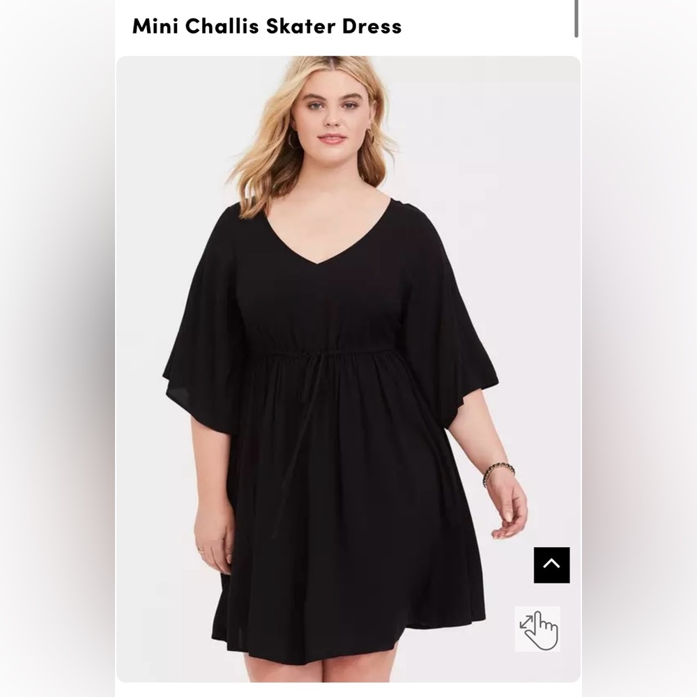 Mini Challis skater dress Torrid size 1